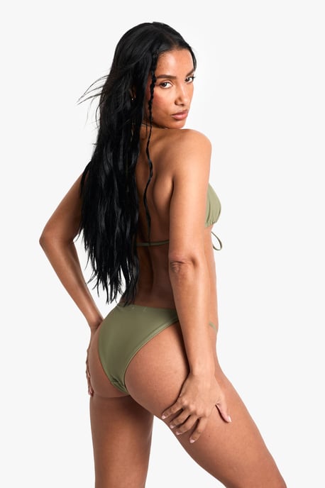 Swimwear Essentials Tie Front Triangle Bikini Top - Image 2