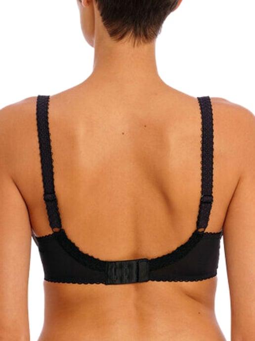 Rose Blossom Plunge Bra Black - Image 4