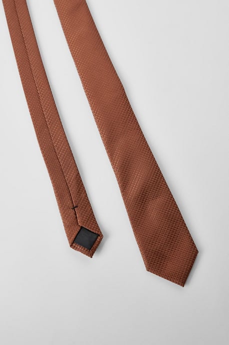 Rust Textured Tie - Image 3