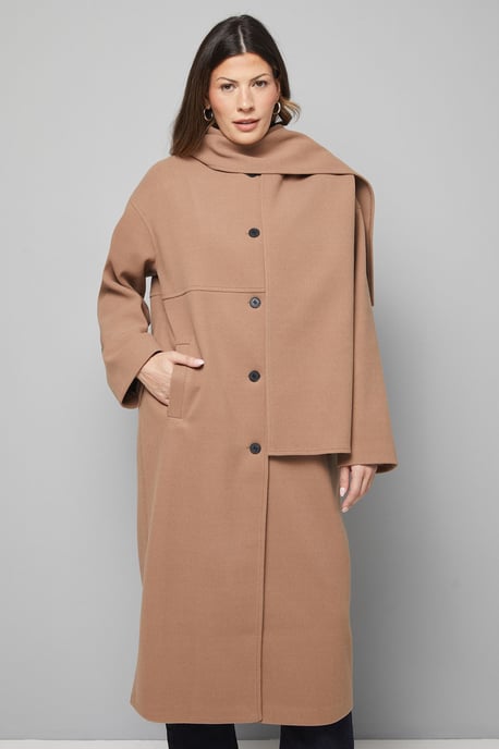 Scarf Car Coat - Image 1