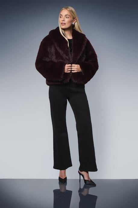 Petite Faux Fur Edge to Edge Jacket - Image 1