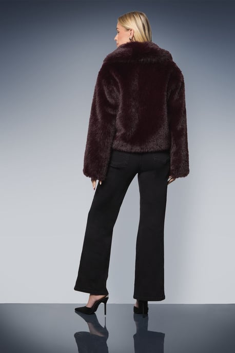 Petite Faux Fur Edge to Edge Jacket - Image 3