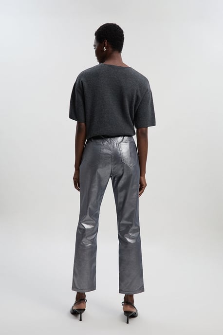 Petite Metallic Coated Denim Skinny Jean - Image 4