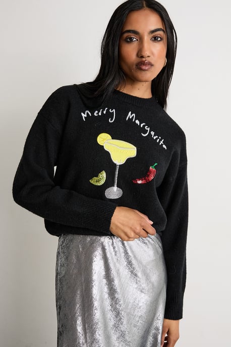 Merry Margarita Christmas Jumper - Image 2