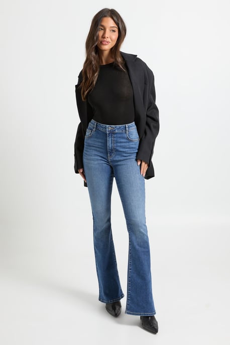 High Waist Booty Lifting Flared Jean - Image 1