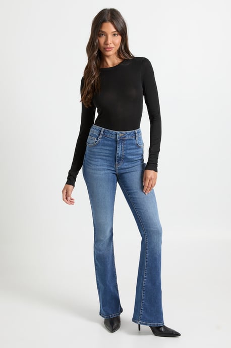 High Waist Booty Lifting Flared Jean - Image 3