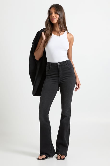 High Waist Booty Lifting Flared Jean - Image 1