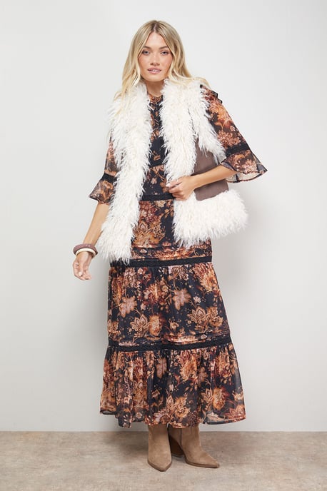 Mongolian Faux Fur Gilet - Image 2