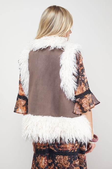 Mongolian Faux Fur Gilet - Image 5