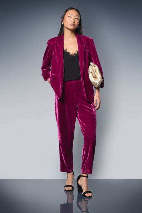 Petite Velvet Trouser - Image 1