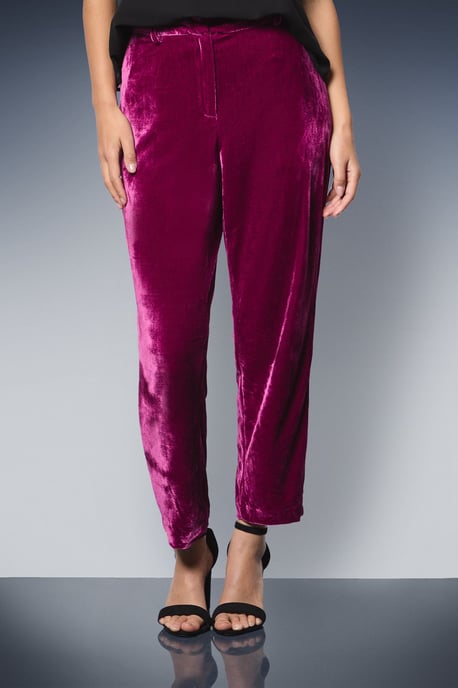 Petite Velvet Trouser - Image 2