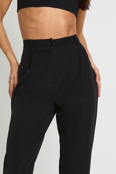 Tall High Waist Tapered Tailored Suit Trousers - Image 4