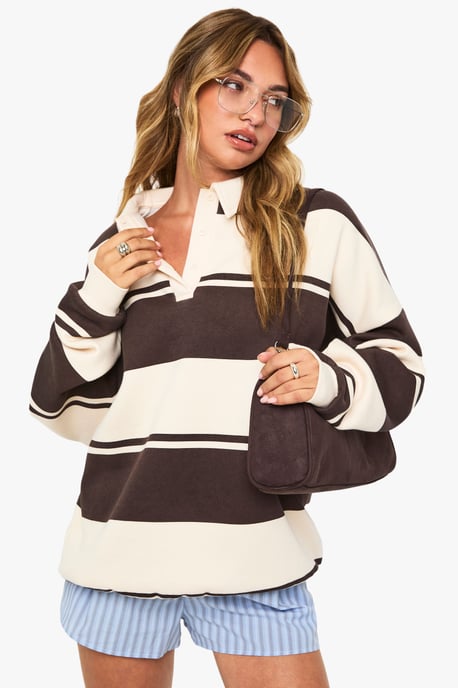 Stripe Rugby Sweatshirt - Image 6