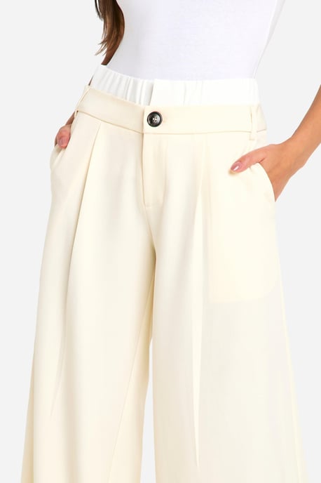 Tailored Contrast Waistband Straight Leg Trouser - Image 4