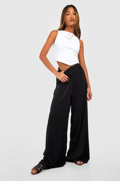Wide Fit Floaty Trousers - Image 3