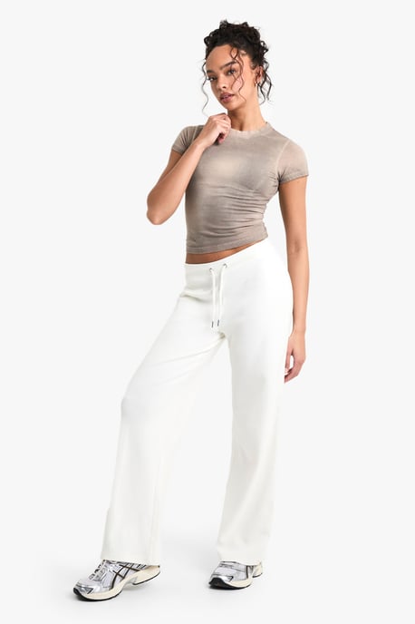 Ribbed Wide Leg Trouser - Image 3