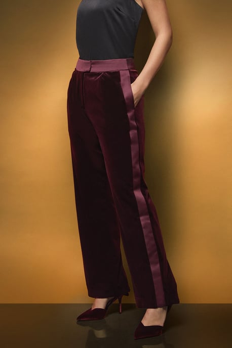 Velvet Twill Side Panel Trouser - Image 2