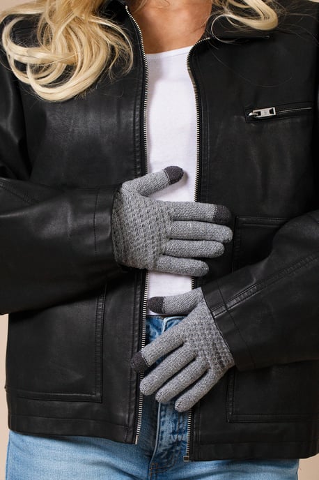 Basic Touch Screen Knitted Gloves - Image 2