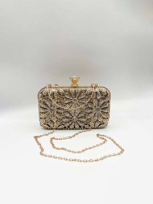 Daisy Embellished Clutch Bag - Image 2