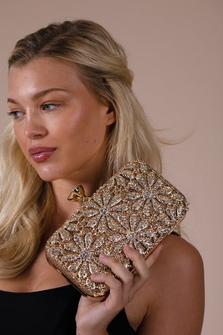 Daisy Embellished Clutch Bag - Image 3