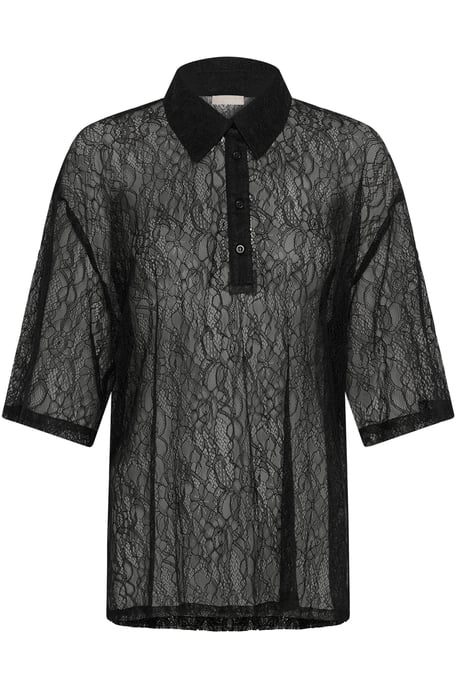 CUkasi Lace Tee Blouse with short sleeve Oversize fit - Image 4