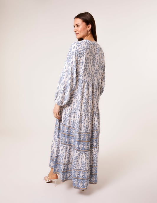 Aztec Long Sleeve Maxi Dress - Image 4