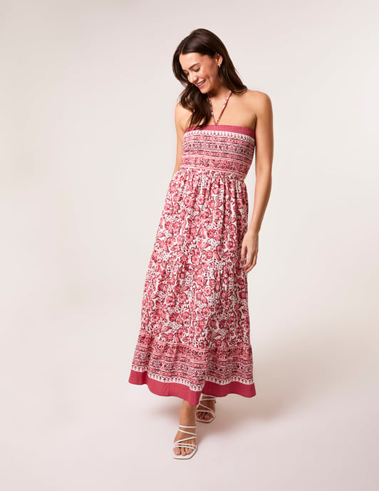 Shirred Bust Bandeau Dress - Image 3