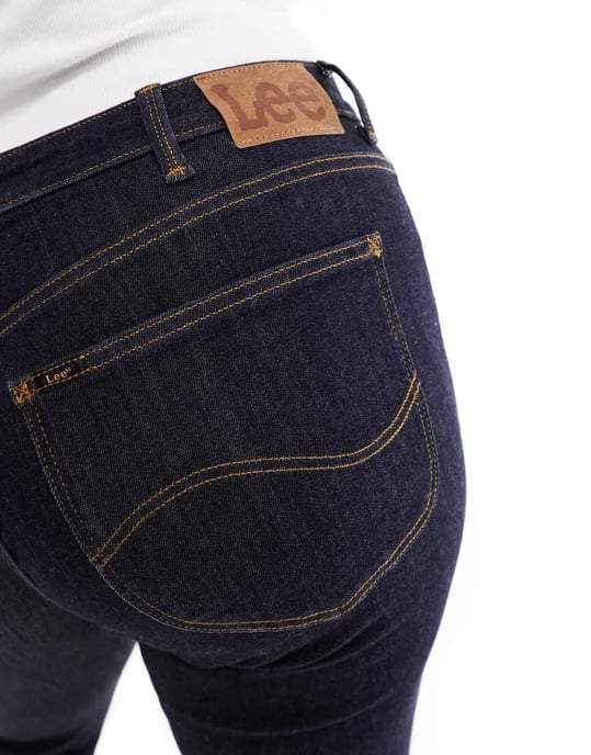 Lee Plus – Scarlett – Indigofärgade skinny jeans med hög midja - Image 3
