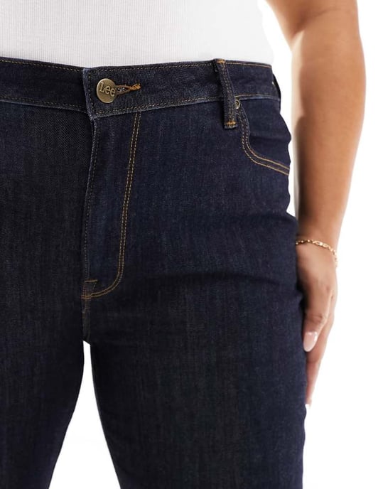 Lee Plus – Scarlett – Indigofärgade skinny jeans med hög midja - Image 4