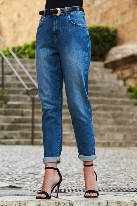 Mid Blue Relaxed Fit Jeans - Image 2