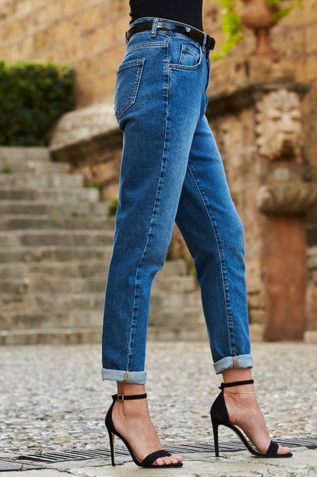 Mid Blue Relaxed Fit Jeans - Image 3