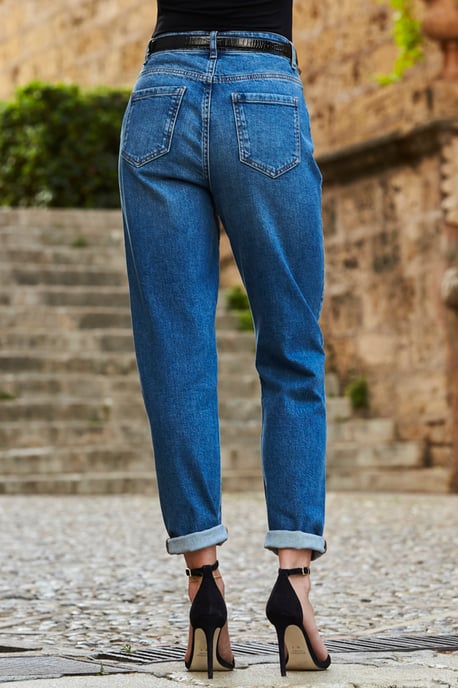 Mid Blue Relaxed Fit Jeans - Image 4