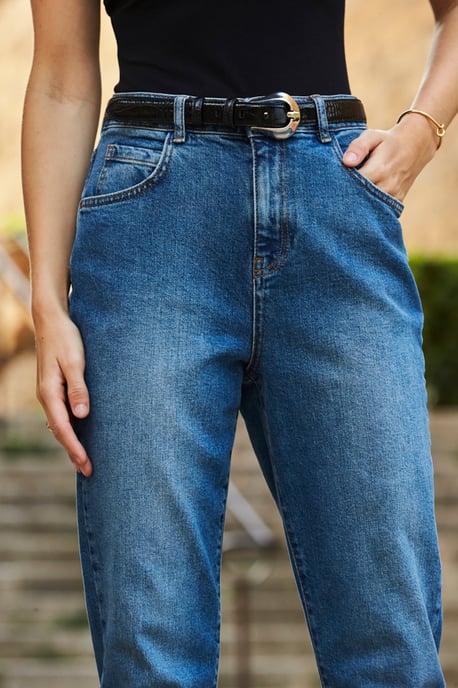 Mid Blue Relaxed Fit Jeans - Image 5