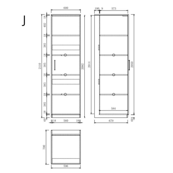 Wasophoogte Wasmachine kast module j – perle taupe - Image 2