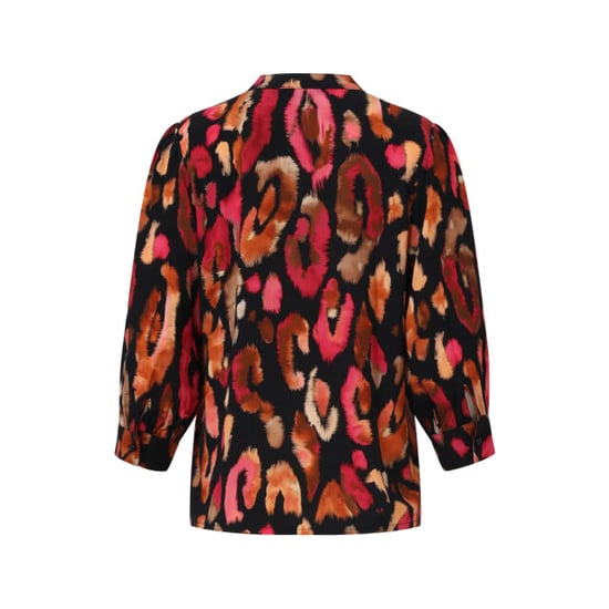 Smashed Lemon Roze en zwart dierenprint top | - Image 4