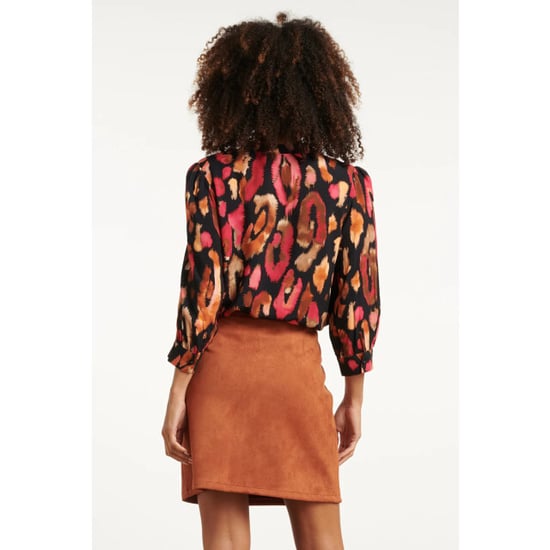 Smashed Lemon Roze en zwart dierenprint top | - Image 6