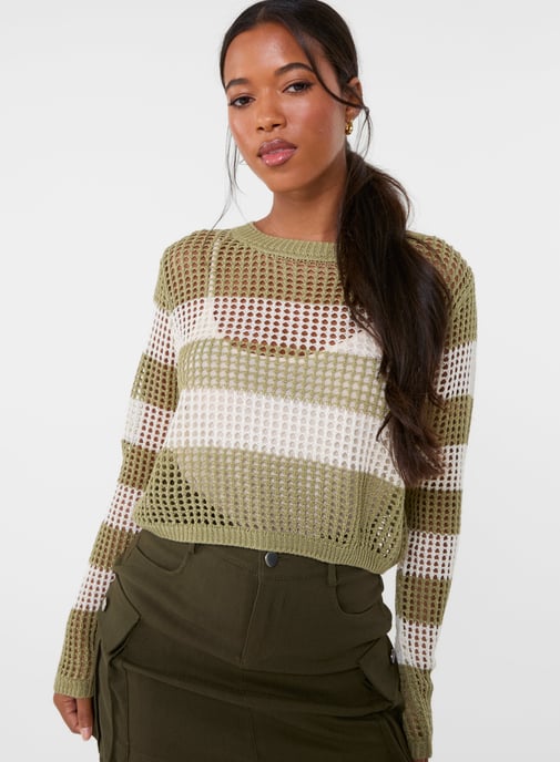 Stripe Crochet Jumper - Image 1
