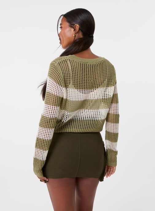 Stripe Crochet Jumper - Image 4
