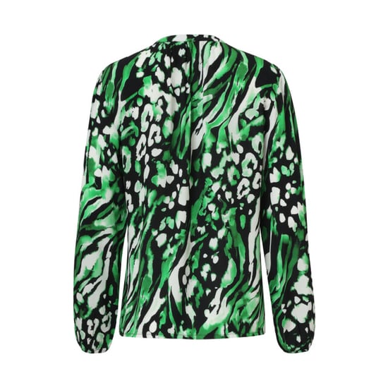 Smashed Lemon Groen en zwart dierenprint top met v-hals | - Image 6