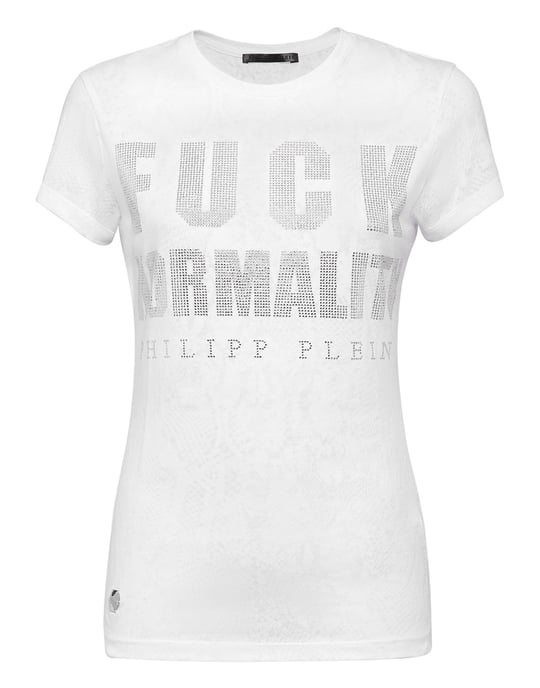 T-shirt med rund halsringning - Image 1