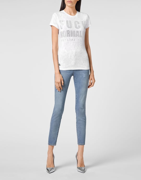 T-shirt med rund halsringning - Image 3