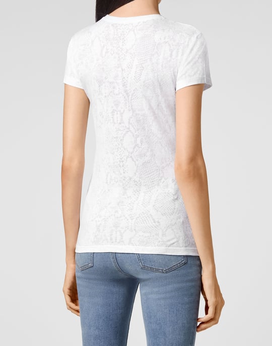T-shirt med rund halsringning - Image 4