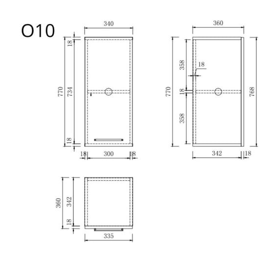 Wasophoogte Keukenkast – module o10 – perle taupe - Image 2
