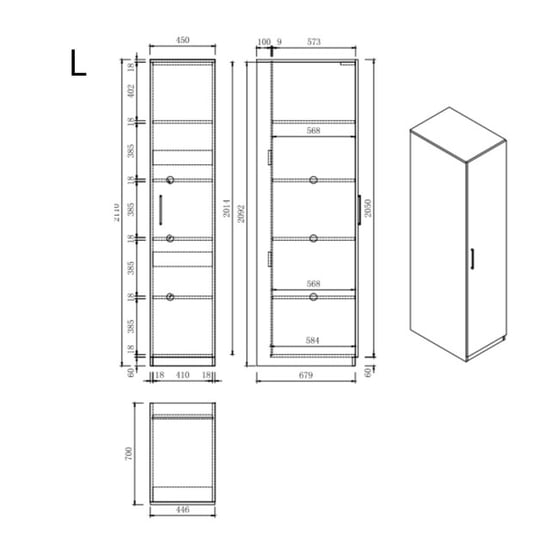 Wasophoogte Wasmachine kast module l – pure - Image 2