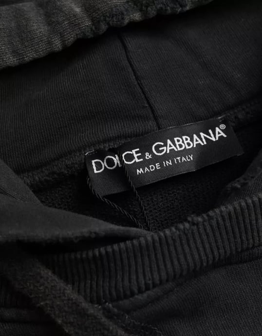 Dolce Gabbana Cropped Hoodie Short Sleeves - Image 4