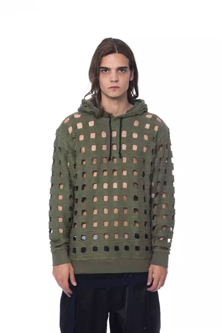 Urtagen Stickad Huvtröja Militärgrön - Image 1
