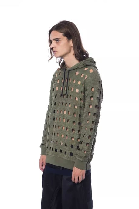 Urtagen Stickad Huvtröja Militärgrön - Image 2
