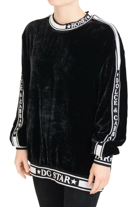 Velvet Sweatshirt Dg Star Model - Image 5