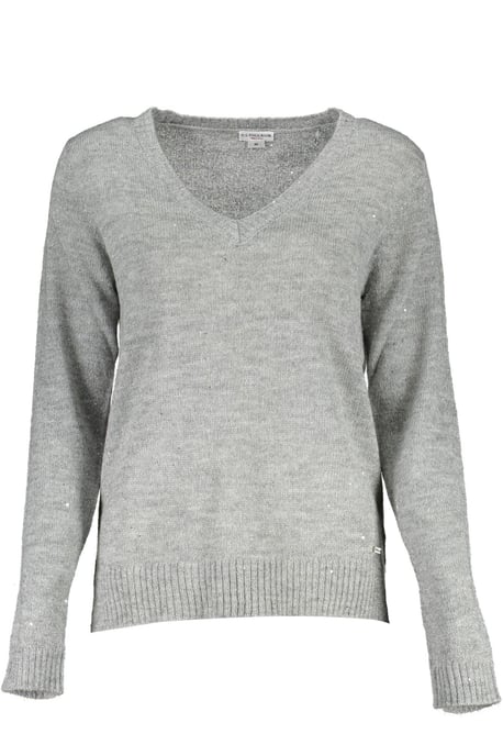 Glitter Vneck Knit Sweater - Image 1