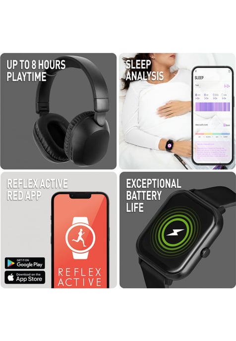 Reflex Active RA-NX-100S-L-01-SET Nexus Smartwatch and Headphone Gift Set - Image 4
